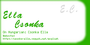 ella csonka business card